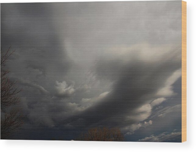 Stormscape Wood Print featuring the photograph Let the Storm Season Begin #23 by NebraskaSC