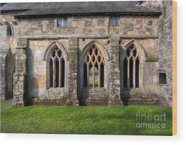 13th Century Wood Print featuring the photograph 13th Century Abbey by Adrian Evans