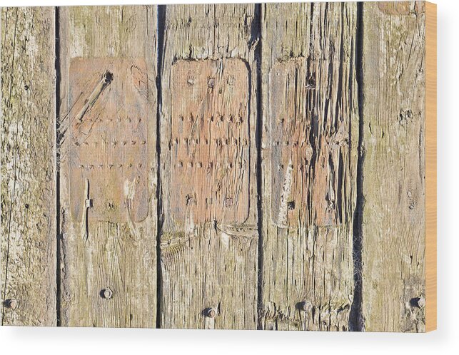 Abstract Wood Print featuring the photograph Wood background #14 by Tom Gowanlock