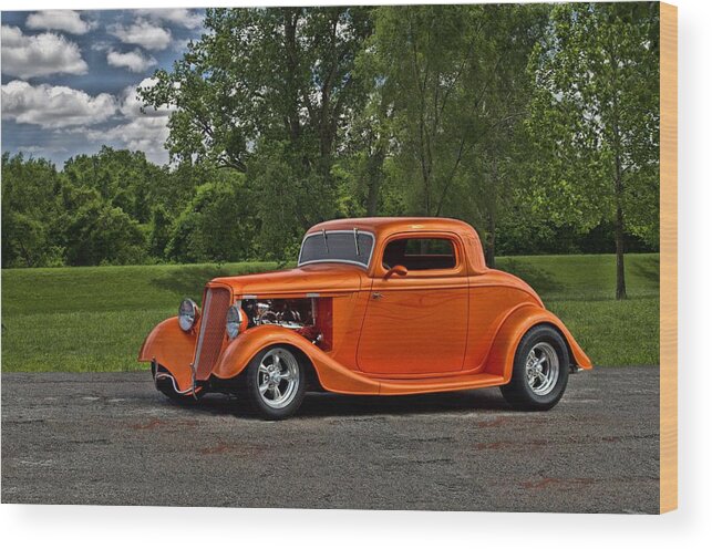 1934 Wood Print featuring the photograph 1934 Ford Coupe by Tim McCullough