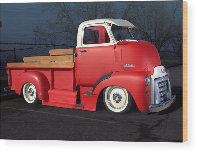 1949 Wood Print featuring the photograph 1949 GMC COE Pickup Truck by Tim McCullough