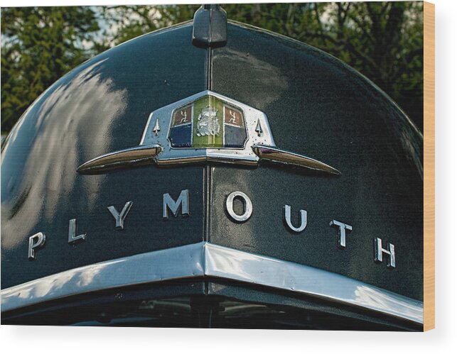 Plymouth Wood Print featuring the photograph 1950 Plymouth Special Deluxe by Kristia Adams