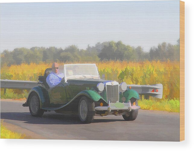 Mg Wood Print featuring the photograph 1953 Mg Td by Jack R Perry