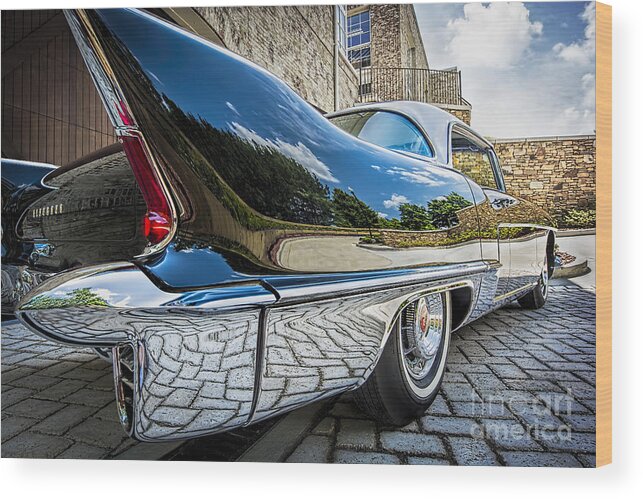 1957 Wood Print featuring the photograph 1957 Cadillac Eldorado by Ken Johnson