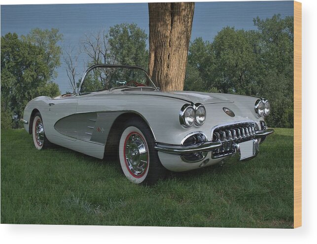 1959 Wood Print featuring the photograph 1959 Corvette by Tim McCullough