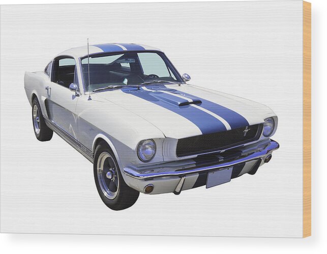 Car Wood Print featuring the photograph 1965 GT350 Mustang Muscle Car by Keith Webber Jr
