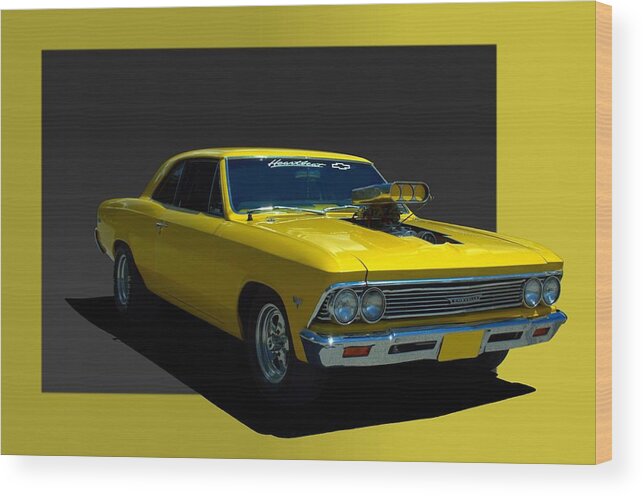 1966 Wood Print featuring the photograph 1966 Chevelle Dragster by Tim McCullough