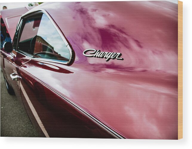 Automobile Wood Print featuring the photograph 1969 Dodge Charger by Lauri Novak