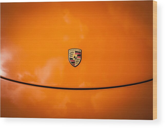 2008 Porsche Boxster Wood Print featuring the photograph 2008 Porsche Limited Edition Orange Boxster by Rich Franco