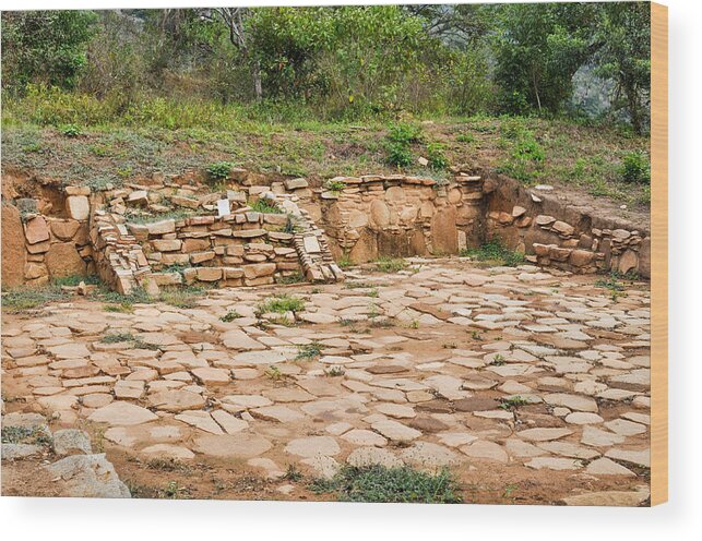 Acapulco Wood Print featuring the photograph Acapulco Mexico Archaeological Site #2 by Brandon Bourdages