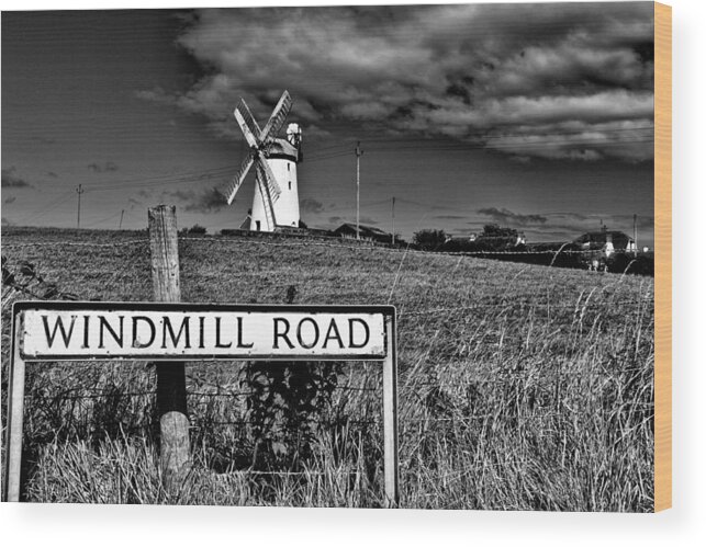 Ballycopeland Windmill Wood Print featuring the photograph Ballycopeland Windmill #2 by Jim Orr