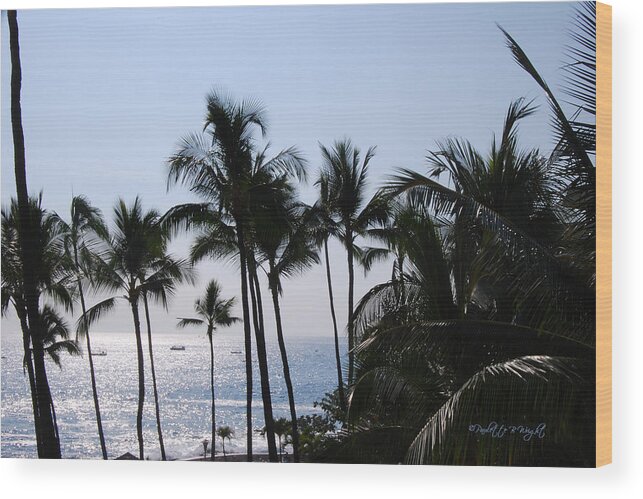 Wright Wood Print featuring the photograph Blue Hawaii by Paulette B Wright