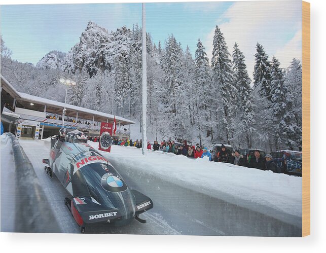 Championship Wood Print featuring the photograph BMW IBSF World Cup Koenigssee Day 3 #2 by Alexander Hassenstein