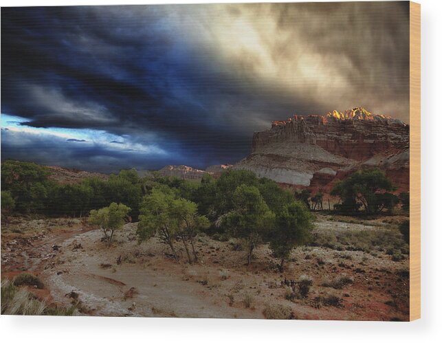 Pitol Reef National Park Wood Print featuring the photograph Capitol Reef National Park by Mark Smith