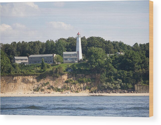 Northport Wood Print featuring the photograph Eatons Neck Lighthouse #2 by Susan Jensen