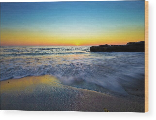 Ocean Wood Print featuring the photograph Expanse 3 #2 by Ryan Weddle