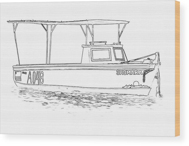 Aruba Wood Print featuring the photograph Fishing Boat of the Caribbean #2 by David Letts