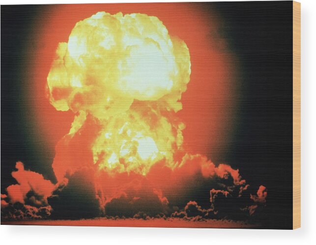 Bikini Atoll Wood Print featuring the photograph Hydrogen Bomb Explosion #2 by U.s. Navy/science Photo Library.