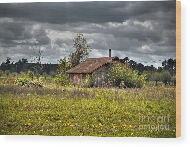 Rural Wood Print featuring the photograph Old House #2 by Savannah Gibbs