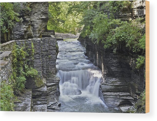 Robert Wood Print featuring the photograph Robert Treman State Park #2 by Frozen in Time Fine Art Photography
