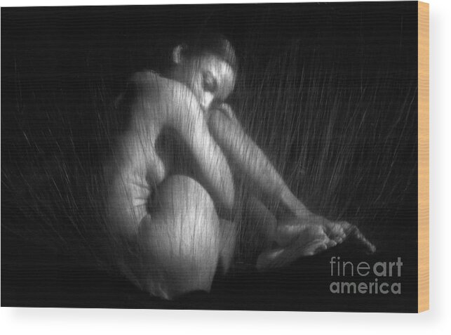 Nude Wood Print featuring the photograph Sas 1 by Tony Cordoza