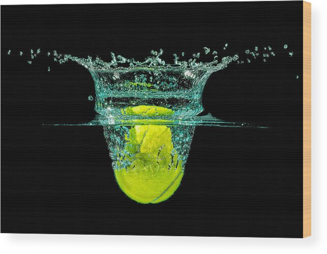 Activity Wood Print featuring the photograph Tennis Ball by Peter Lakomy
