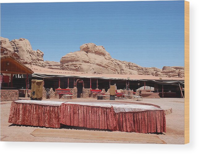  Wood Print featuring the photograph Wadi Rum #2 by Virginie Vanos