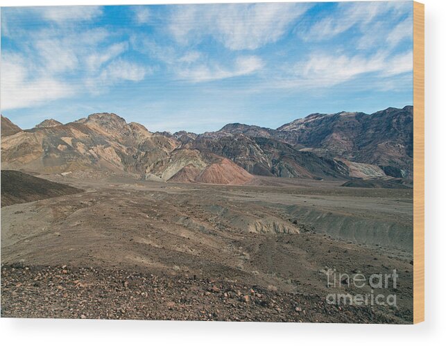 Afternoon Wood Print featuring the photograph Artist Drive Death Valley National Park #3 by Fred Stearns