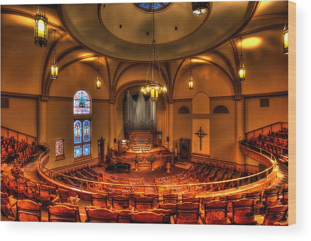 Mn Church Wood Print featuring the photograph Central Presbyterian Church #1 by Amanda Stadther