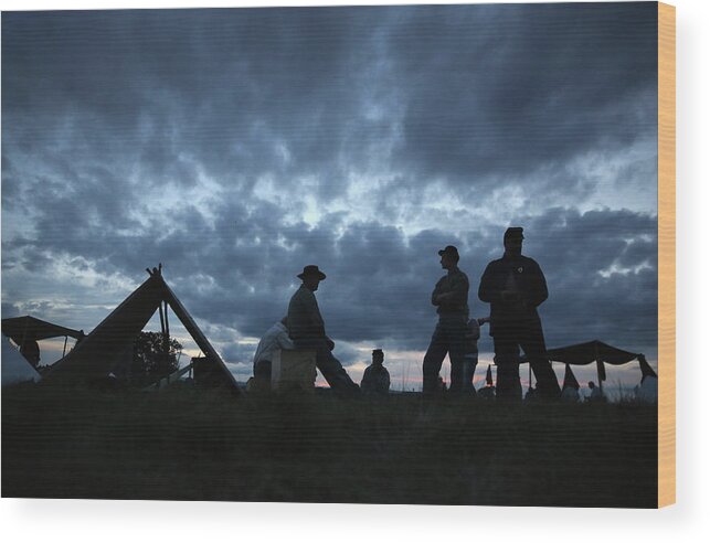 American Civil War Wood Print featuring the photograph Gettysburg Marks 150th Anniversary Of #3 by John Moore