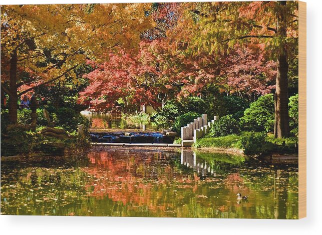 Japanese Gardens Wood Print featuring the photograph Japanese Gardens #3 by Ricardo J Ruiz de Porras