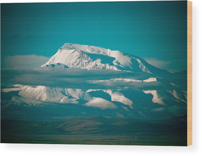 Landscape Wood Print featuring the photograph Mount Gurla Mandhata #3 by Raimond Klavins