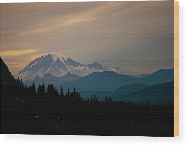 Mt Rainier Wood Print featuring the photograph Mt Rainier #3 by Albert Seger