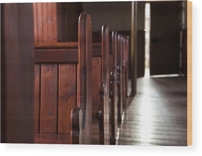 Church Wood Print featuring the photograph Opening Door #3 by Jim Orr