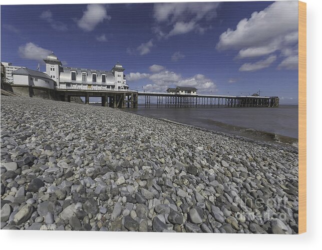 Penarth Pier Wood Print featuring the photograph Penarth Pier 2 by Steve Purnell