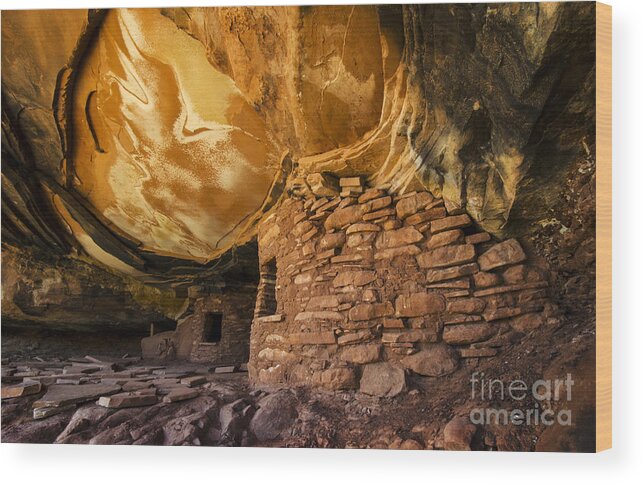 Utah Wood Print featuring the photograph Ancient Spaces Utah by Bob Christopher
