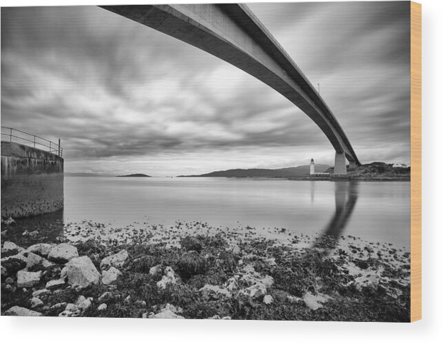 Bridge Wood Print featuring the photograph Skye Bridge #3 by Grant Glendinning