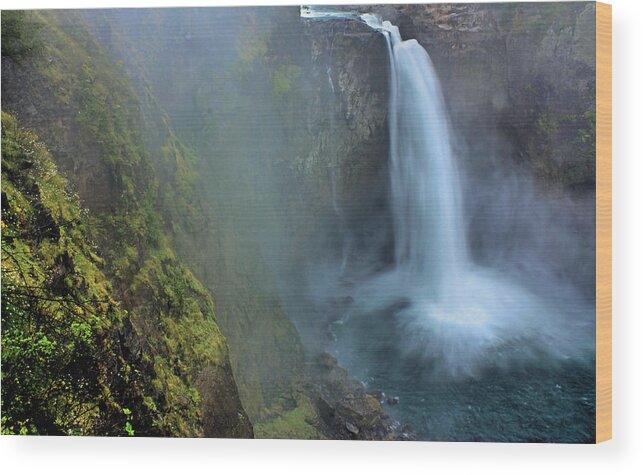 Waterfall Wood Print featuring the photograph Snoqualmie Falls #4 by Kristin Elmquist