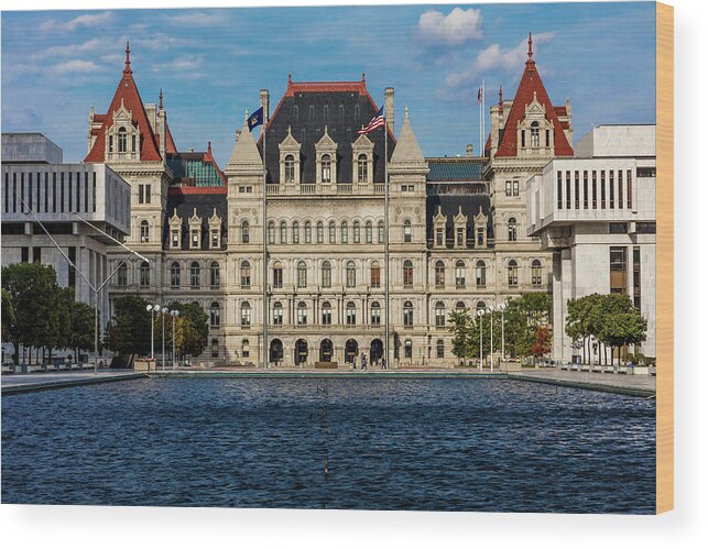 Photography Wood Print featuring the photograph New York, Albany, New York State Capitol #4 by Panoramic Images