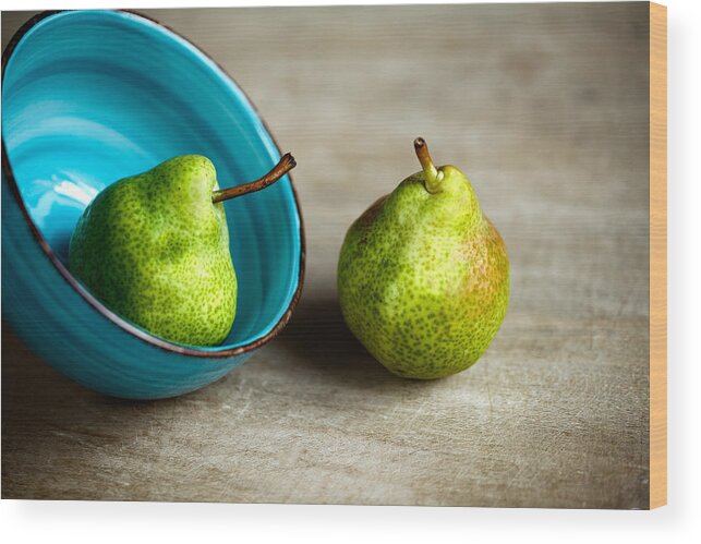 Pear Wood Print featuring the photograph Pears #4 by Nailia Schwarz