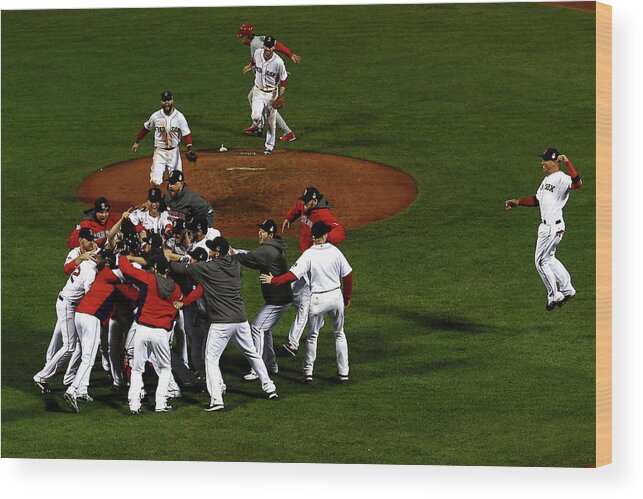 St. Louis Cardinals Wood Print featuring the photograph World Series - St Louis Cardinals V by Jamie Squire