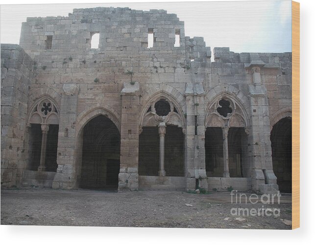 Syria Wood Print featuring the photograph Krak Des Chevaliers, Syria #5 by Catherine Ursillo