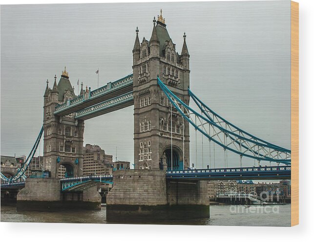 London Wood Print featuring the photograph Tower Bridge #5 by Jorgen Norgaard