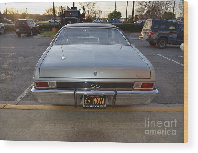 Muscle Wood Print featuring the photograph 69 Nova 1 by Bob Sample