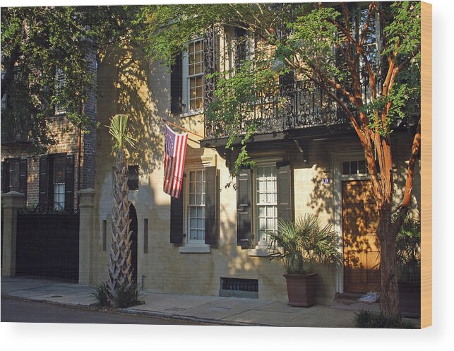 Charleston Wood Print featuring the photograph 78 Church Street - Charleston by Suzanne Gaff