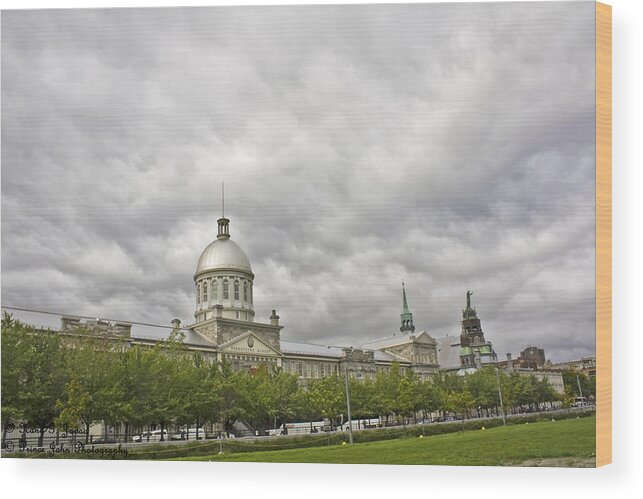 Bonsecours Market Wood Print featuring the photograph A Bonsecours Day by Hany J
