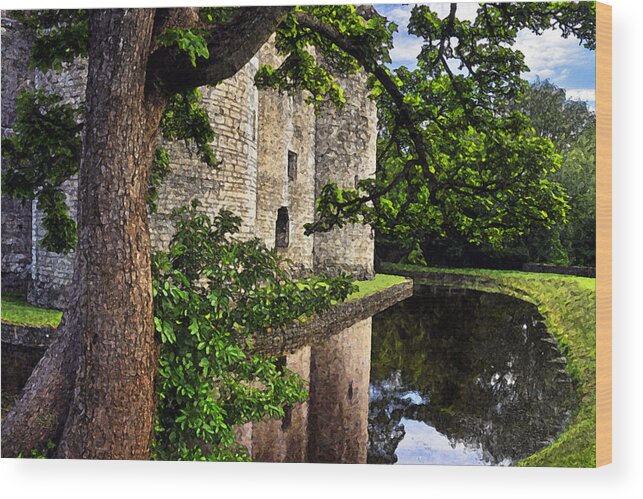 Castle Wood Print featuring the digital art A Knight's Castle by Vicki Lea Eggen