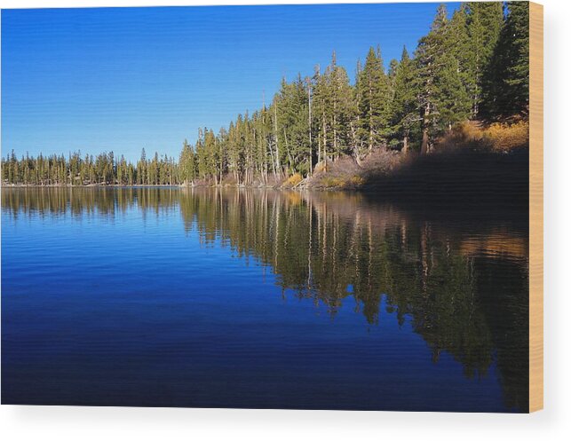 Lake Wood Print featuring the photograph A Mammoth Lake by Julia Ivanovna Willhite