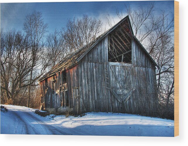 Barn Wood Print featuring the photograph A Time Gone By.... Country Barn by Wayne Moran