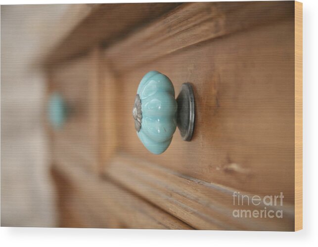 Handles Wood Print featuring the photograph A touch of colour ... by Lynn England